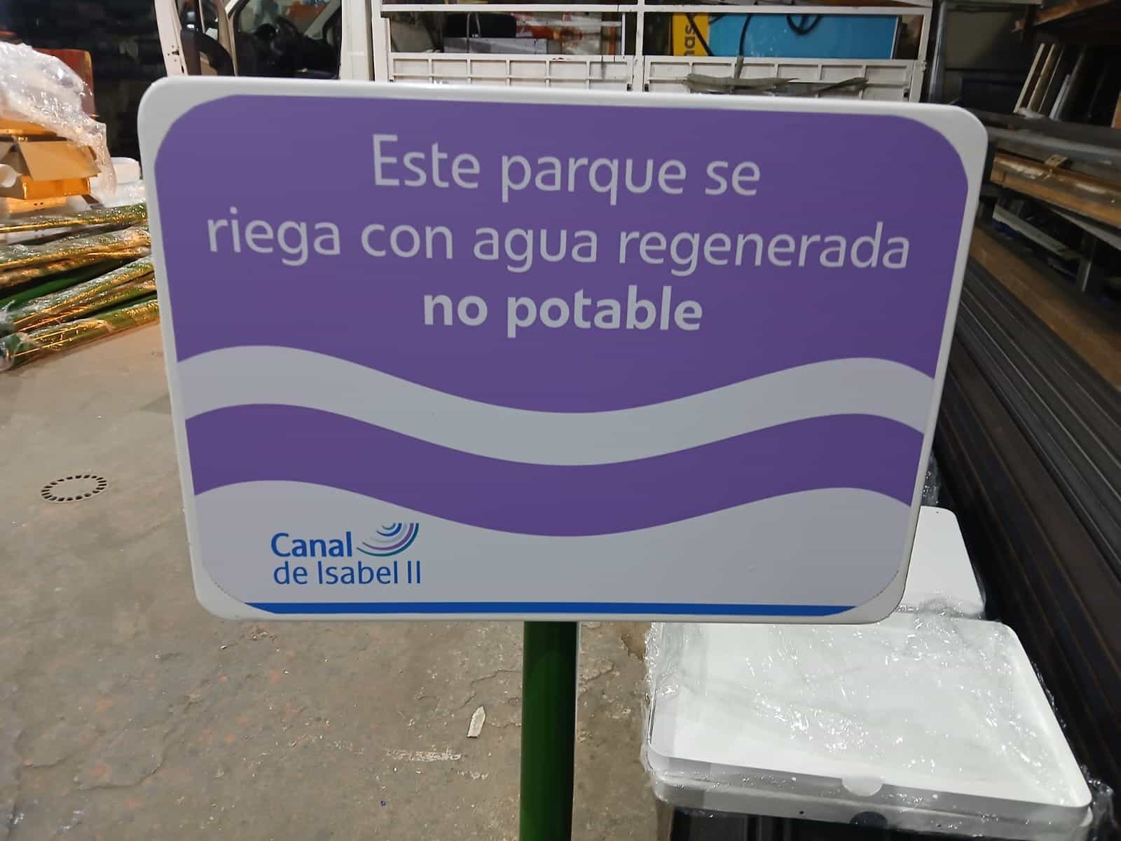 Fabricacion de senales del canal de isabel Il cliente ortiz 02